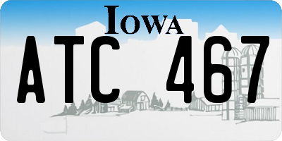 IA license plate ATC467