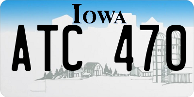 IA license plate ATC470