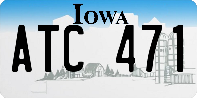 IA license plate ATC471