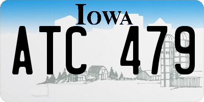 IA license plate ATC479