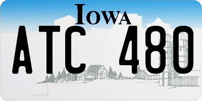IA license plate ATC480