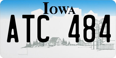 IA license plate ATC484