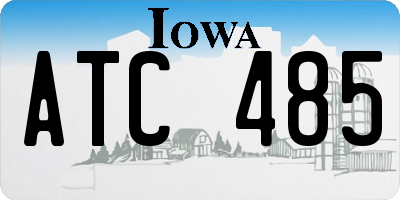 IA license plate ATC485