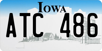 IA license plate ATC486