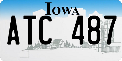 IA license plate ATC487