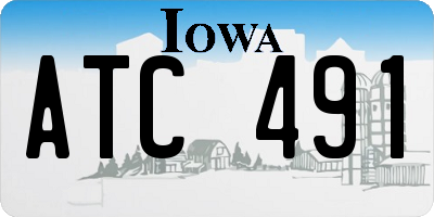 IA license plate ATC491