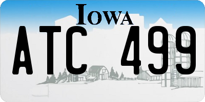 IA license plate ATC499