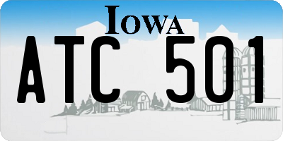 IA license plate ATC501