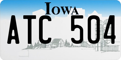 IA license plate ATC504
