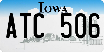 IA license plate ATC506