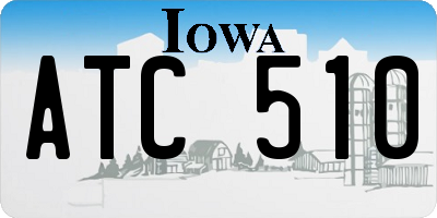 IA license plate ATC510