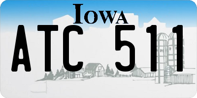 IA license plate ATC511