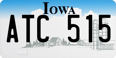 IA license plate ATC515