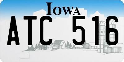 IA license plate ATC516
