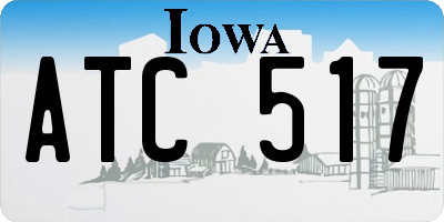 IA license plate ATC517