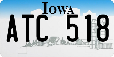IA license plate ATC518