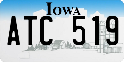 IA license plate ATC519