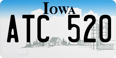 IA license plate ATC520