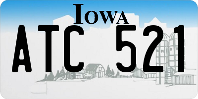 IA license plate ATC521