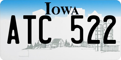 IA license plate ATC522