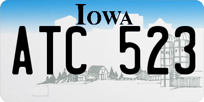IA license plate ATC523