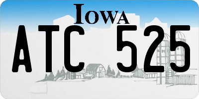 IA license plate ATC525