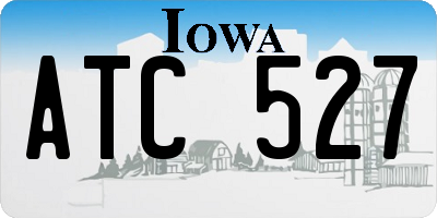 IA license plate ATC527