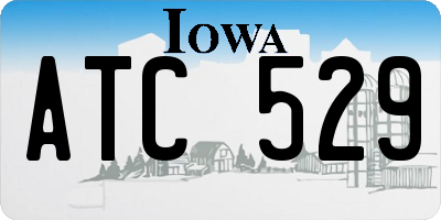 IA license plate ATC529