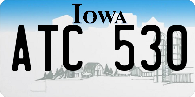 IA license plate ATC530