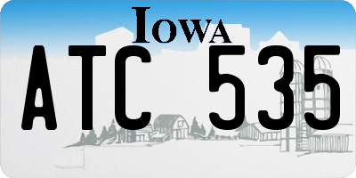 IA license plate ATC535