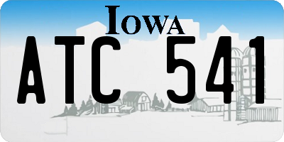 IA license plate ATC541