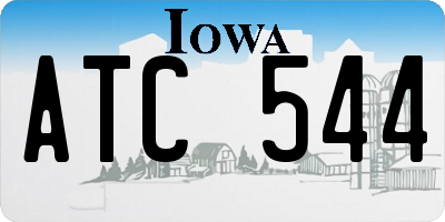 IA license plate ATC544