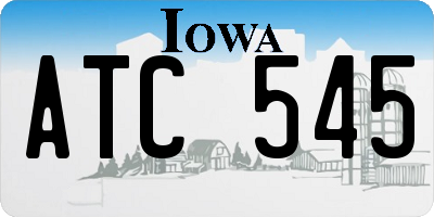 IA license plate ATC545