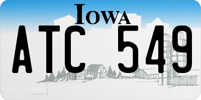 IA license plate ATC549