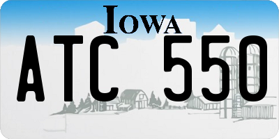 IA license plate ATC550