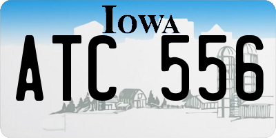 IA license plate ATC556