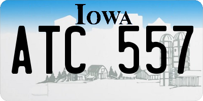 IA license plate ATC557