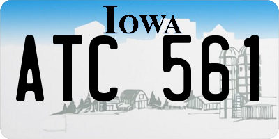 IA license plate ATC561