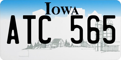 IA license plate ATC565