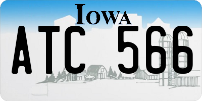 IA license plate ATC566
