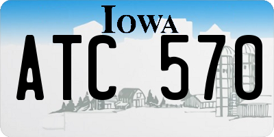 IA license plate ATC570