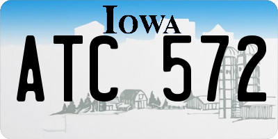 IA license plate ATC572