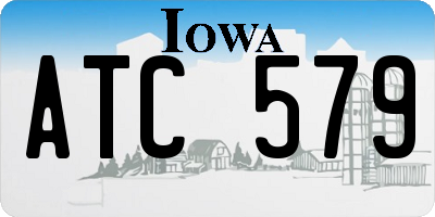 IA license plate ATC579