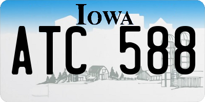 IA license plate ATC588