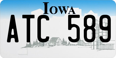IA license plate ATC589