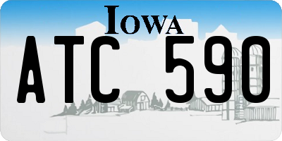 IA license plate ATC590