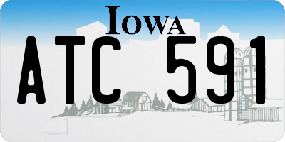 IA license plate ATC591