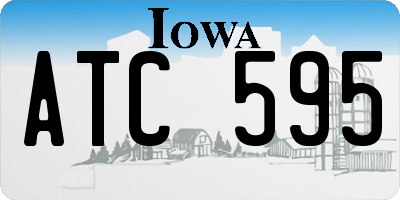 IA license plate ATC595