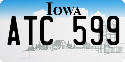 IA license plate ATC599