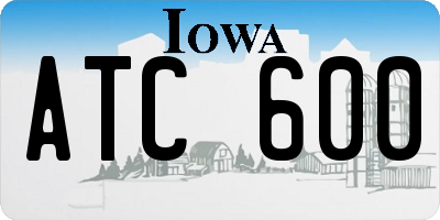 IA license plate ATC600